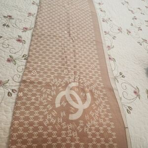 Chanel Tan Scarf